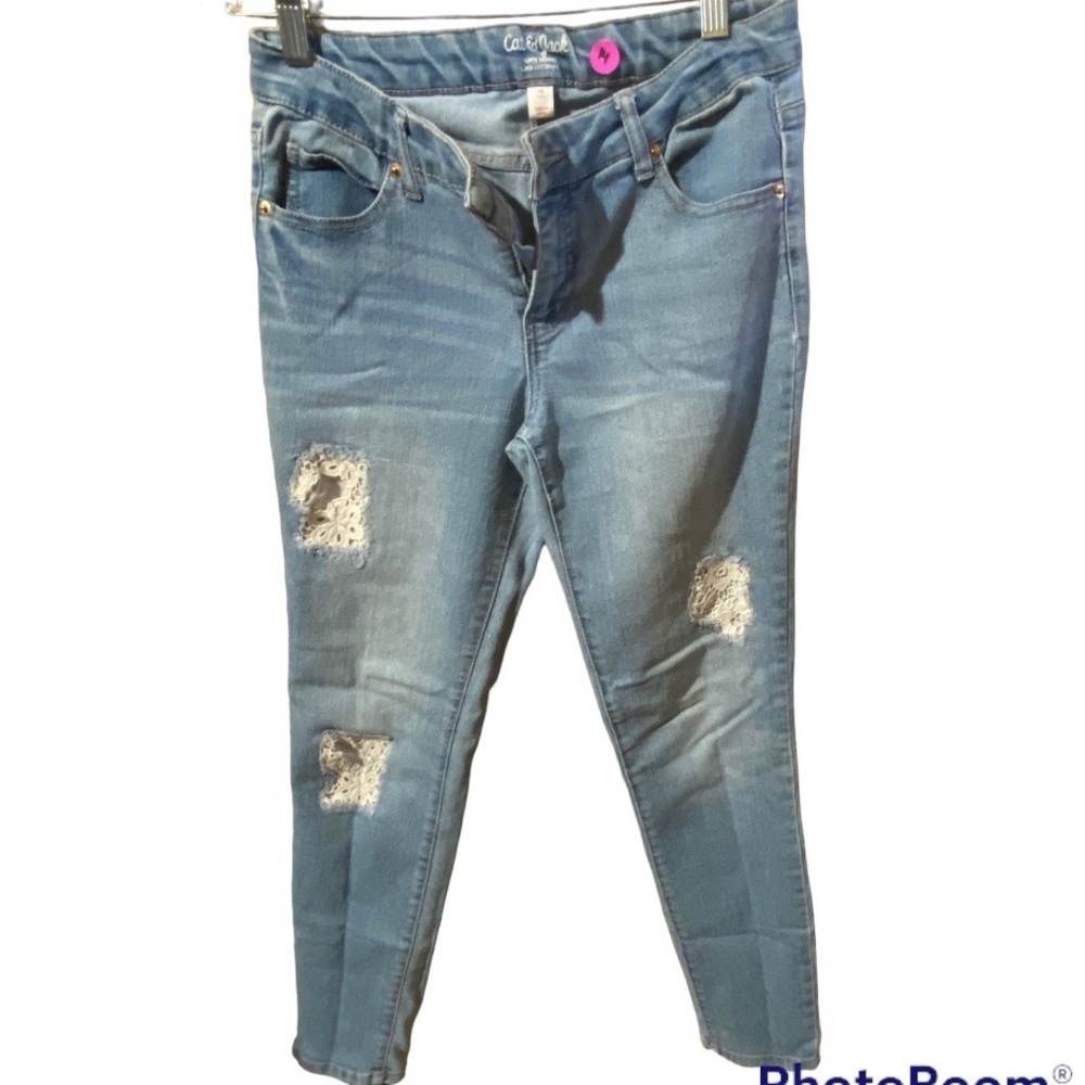 Cat&Jack blue Jeans Size 16 Super skinny
